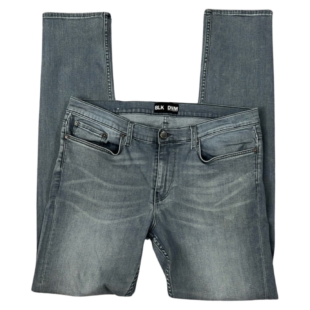 BLK DNM denim gray jeans size 36x34 men’s relaxed fit designer premium jeans